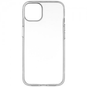 Силиконовая накладка для iPhone 14 прозрачная  (13613)